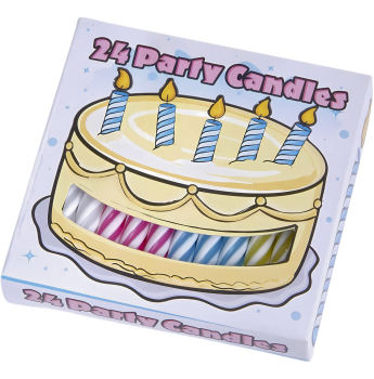 Geburtstagskerzen, 24 Party Candles, Kerzen, Feier, Torte, Geburtstag, Party