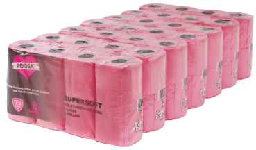 ROOSA - Toilettenpapier Supersoft Rosa (Kinderschutz)