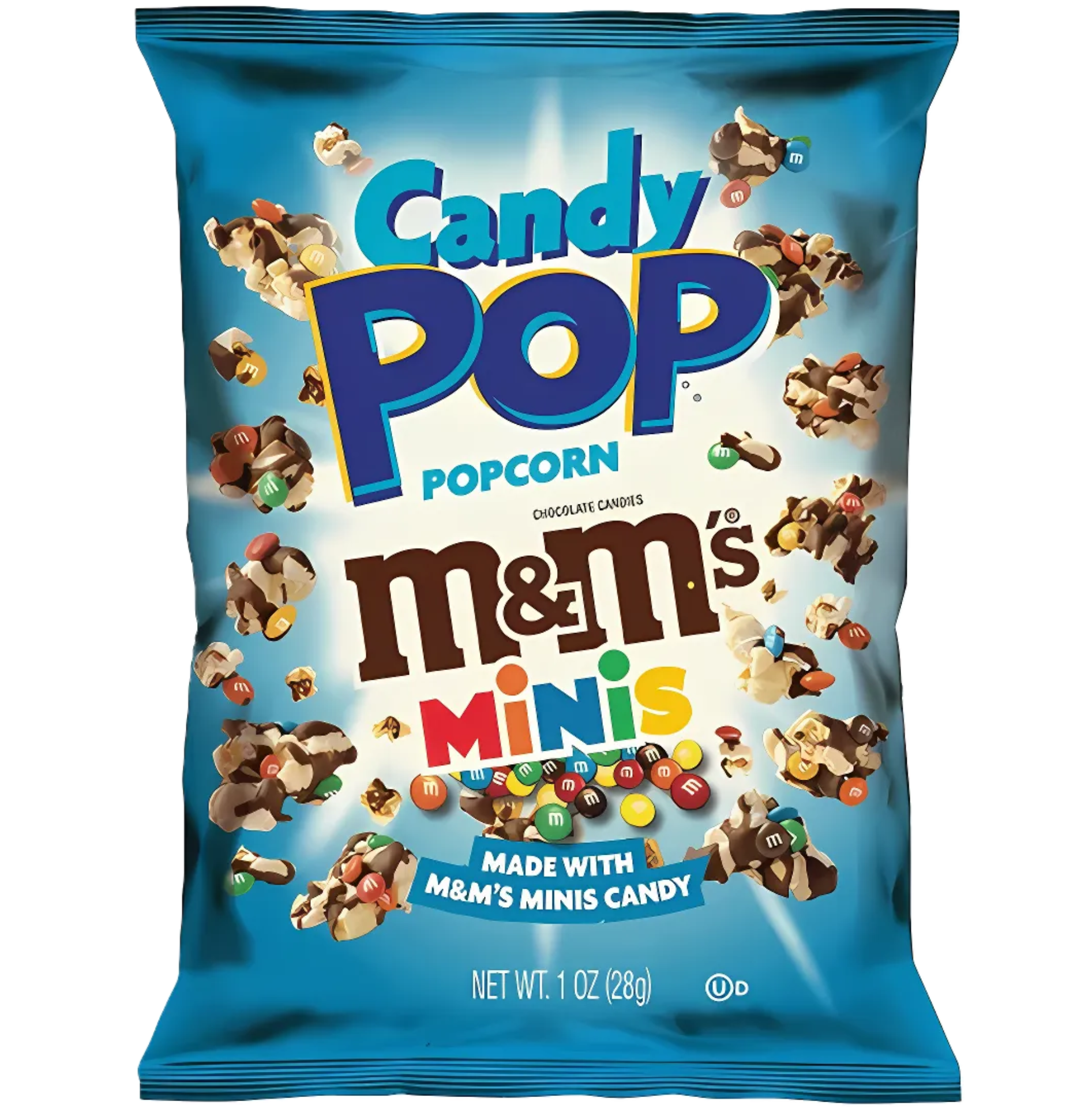 Candy POP M&M’s Minis, Popcorn USA, Schokolinsen Snack, Grab & Go ...