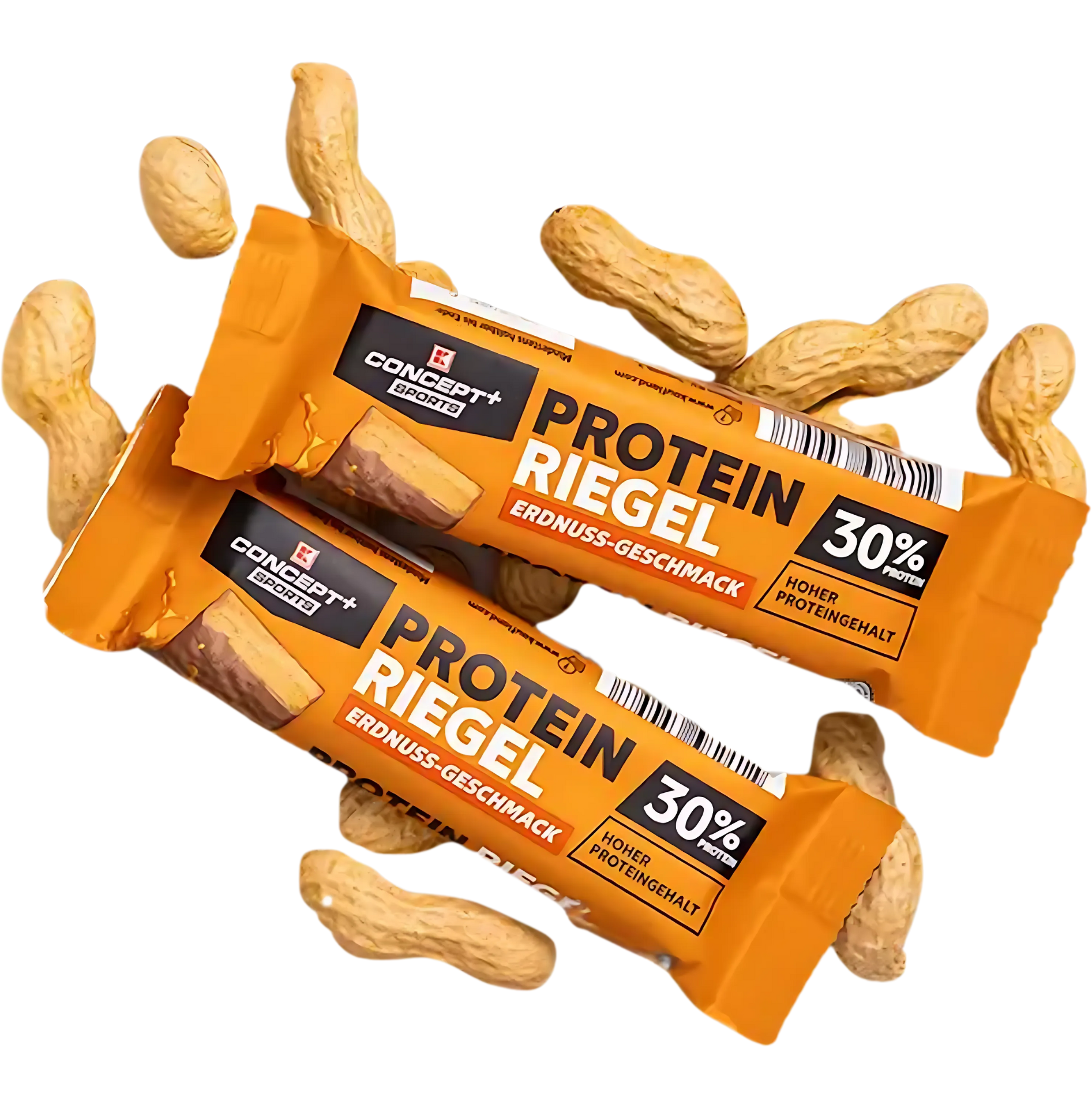 K-CONCEPT+ SPORTS, Protein-Riegel, Erdnuss-Geschmack, 45 g, Protein ...