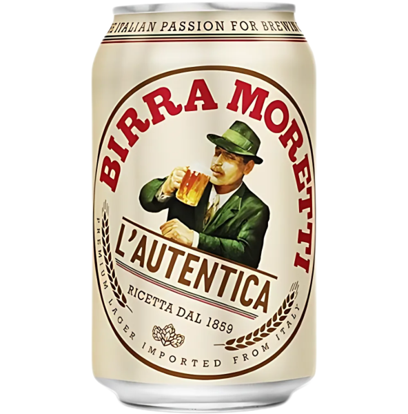 Birra Moretti, L’Autentica, Dose, 33 cl, italienisches Lagerbier, 4,6 % ...