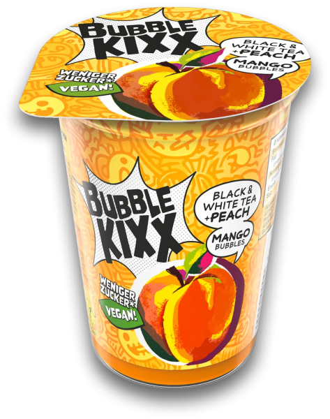 Bubble Kixx - Black & White Tea Peach & Mango 400ml