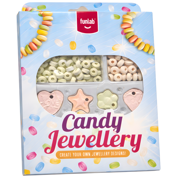 funlab, Candy Jewellery, 90 g, Candy Toy, essbarer Schmuck ...