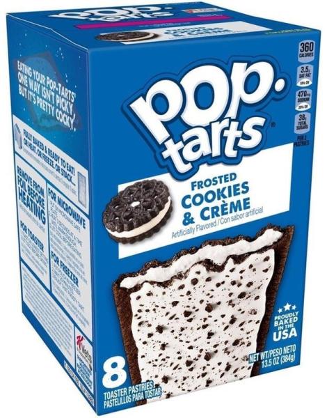 Kellogg's - Pop-Tarts Frosted Cookies and Creme 348g